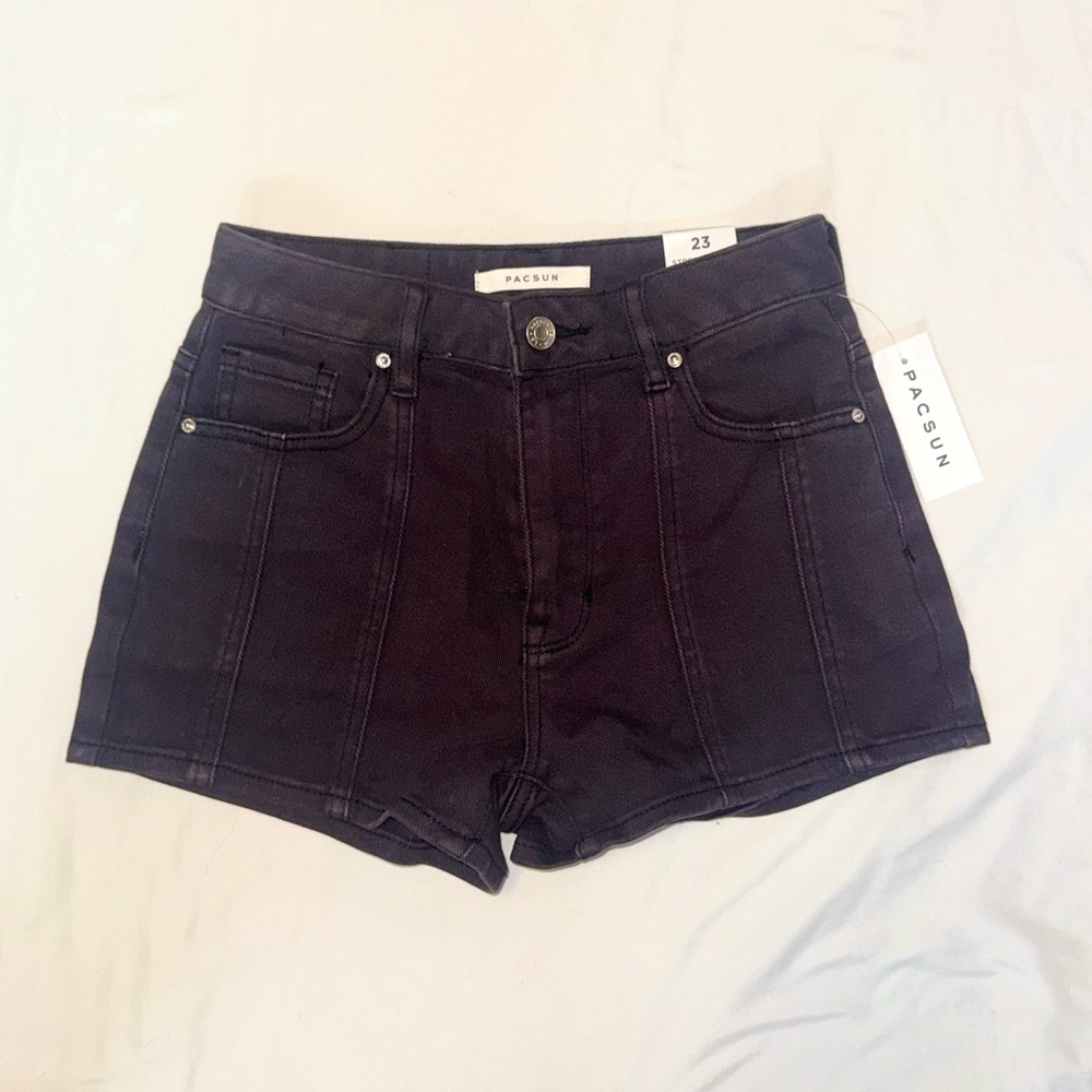 PacSun Black Jean High Rise Shorts